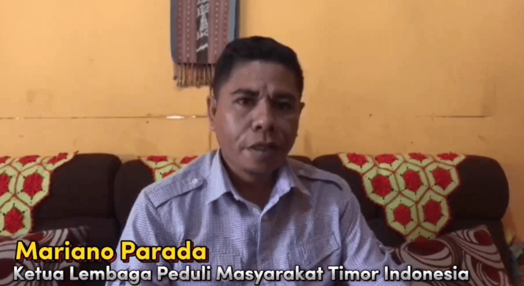 Ketua Lembaga Peduli Masyarakat Timor Indonesia, Mariano Parada 